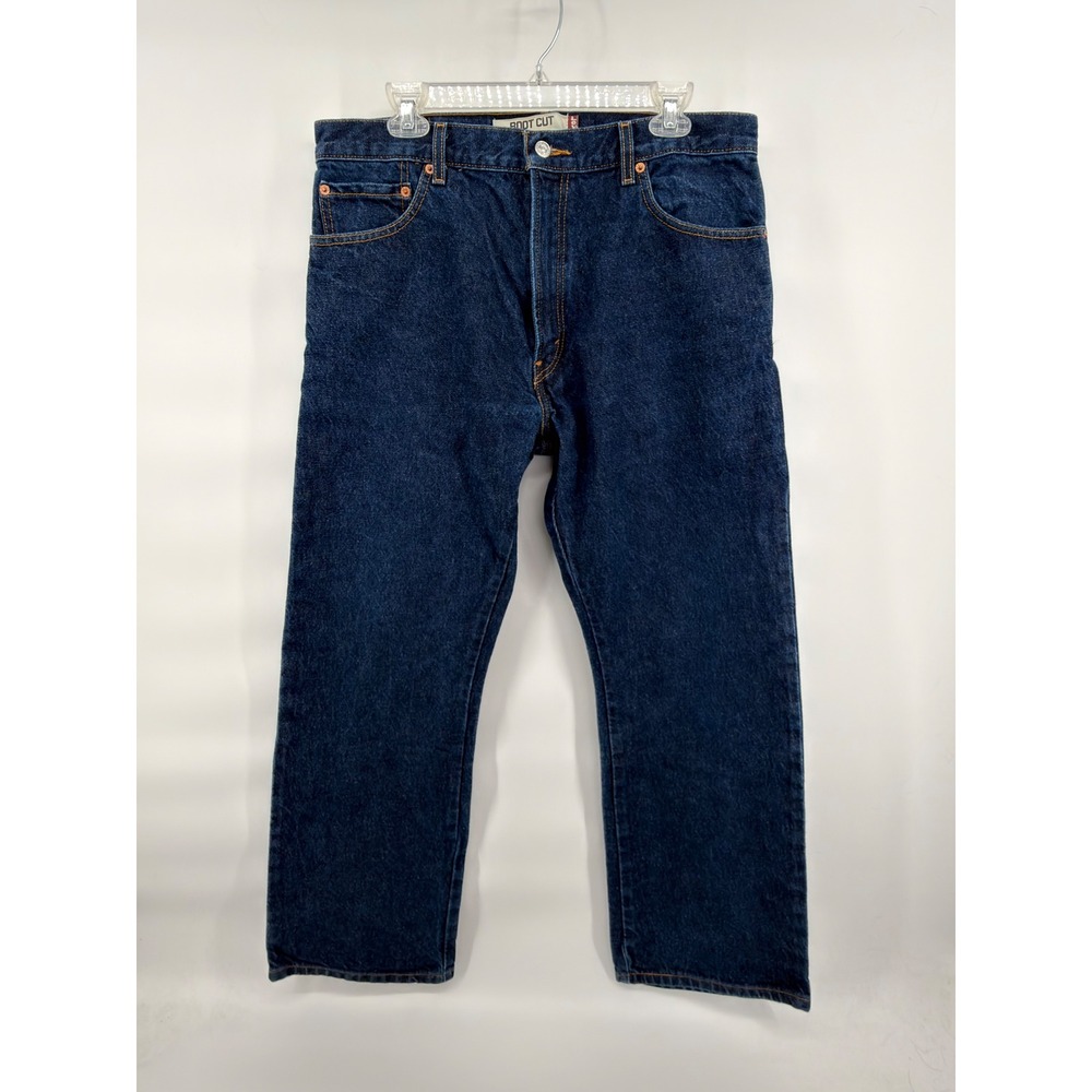Levi's 517 Mens Jeans 36x30 Blue Denim Dark Wash Regular Fit Bootcut 00517-0216